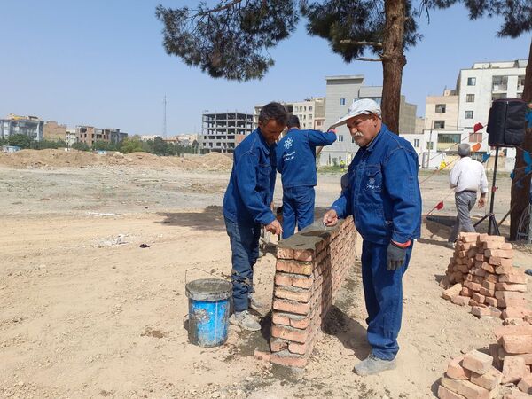 آیین خشت گذاری مدرسه ثامن الحج شهرستان اسلامشهر 