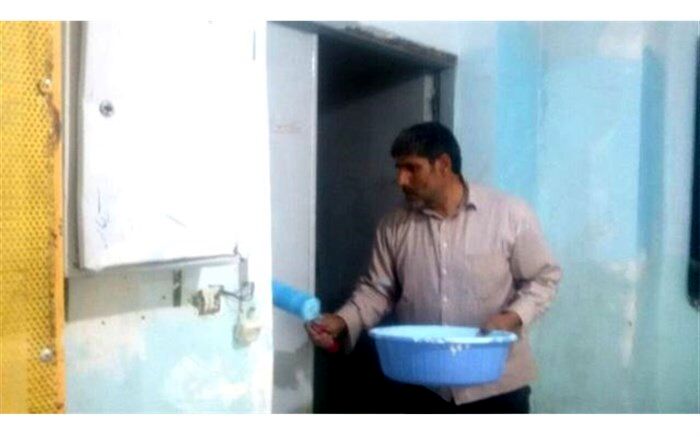 خانه تکانی خانوادگی معلم فداکار خواجه در استقبال از بهار دانش