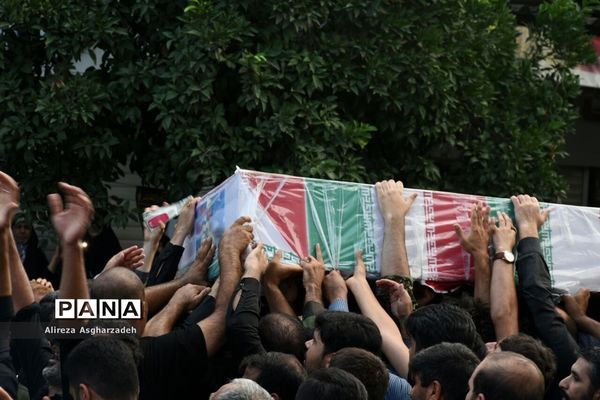 مراسم تشییع پیکر شهیدسید جلال حبیب‌اله‌پور