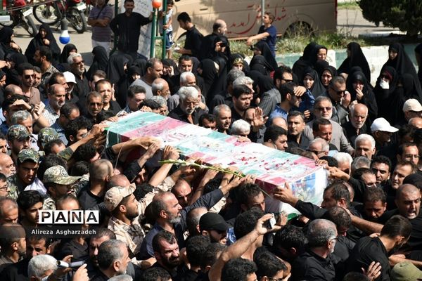 مراسم تشییع پیکر شهیدسید جلال حبیب‌اله‌پور