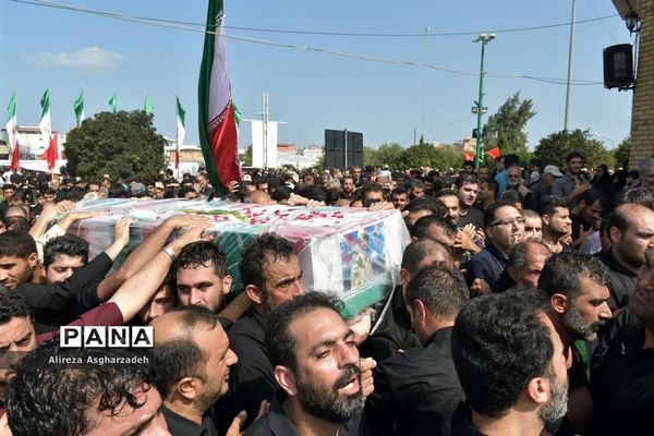 مراسم تشییع پیکر شهیدسید جلال حبیب‌اله‌پور