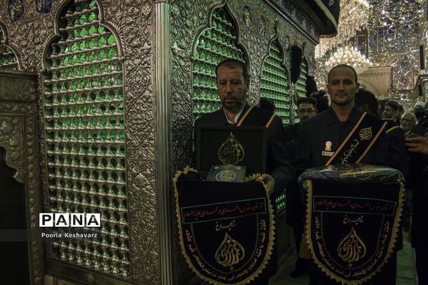 سیاهپوش شدن حرم مطهر شاهچراغ در شرف محرم