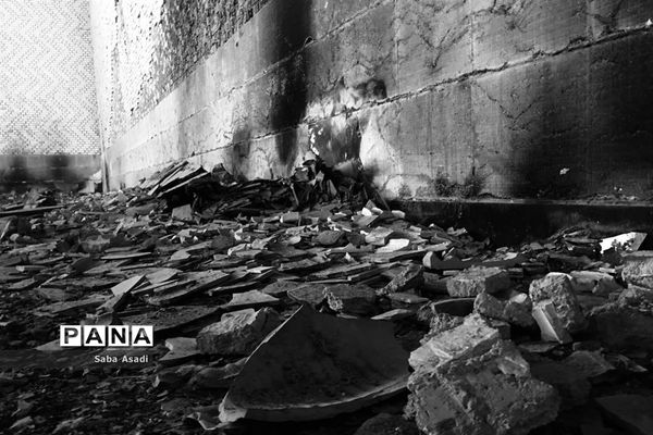 گله دار و سالن ورزشی سوخته