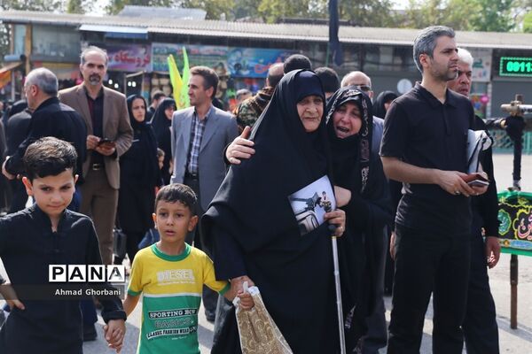 تشییع شهدای گمنام در ساری