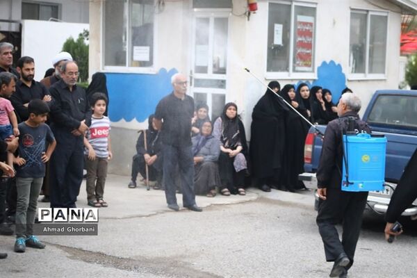 تشییع پیکر شهید گمنام در شهرک فرهنگیان ساری