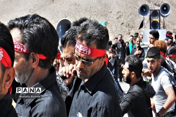 مراسم عزاداری روز تاسوعا حسینی در روستای براندود از توابع شهرستان درمیان