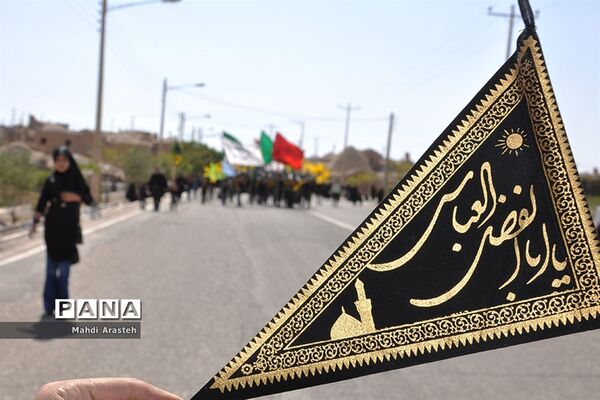 حضور دسته‌های سینه زنی برسر مزار شهید قهرمان شهرستان خوسف  خراسان جنوبی