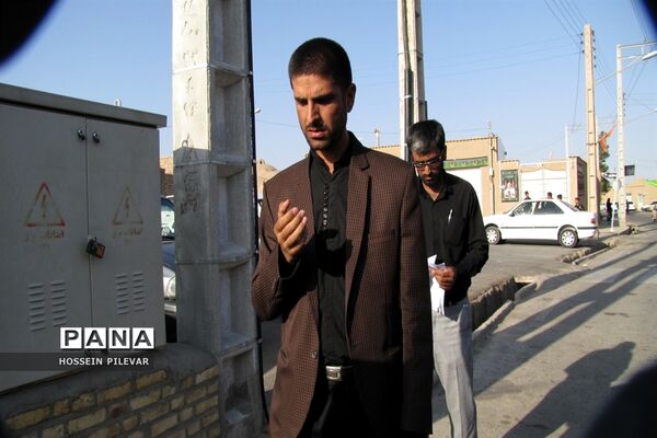حرکت عزاداران حسینی شهرستان خوسف در ظهر تاسوعا
