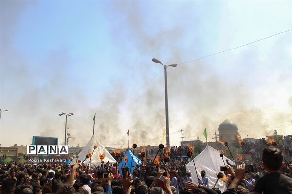 آیین خیمه سوزی در شیراز