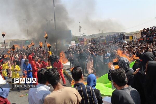 آیین خیمه سوزی در شیراز