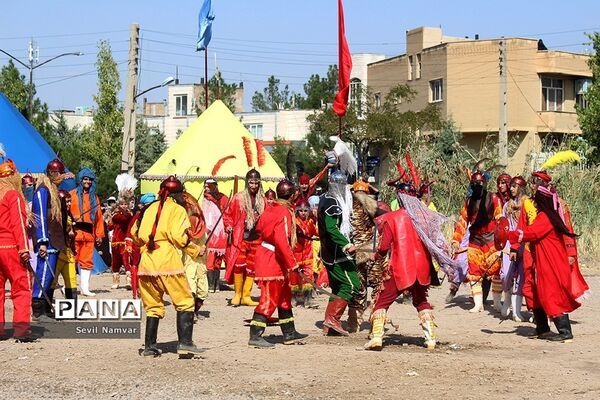 مراسم شبیه خوانی  در محله شنب قازان تبریز