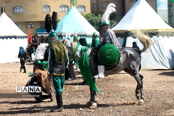 مراسم شبیه خوانی  در محله شنب قازان تبریز
