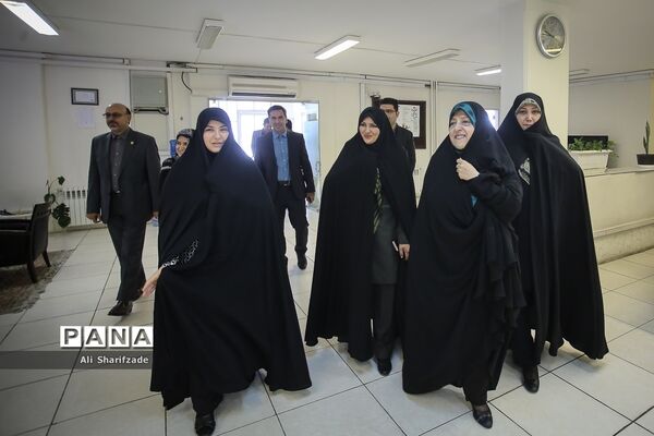 حضور معصومه ابتکار، معاون امور زنان و خانواده ریاست جمهوری در خبرگزاری پانا