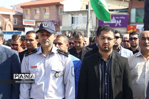 آیین تشییع پیکر آتش‌نشان شهید اسماعیل ابراهیمی