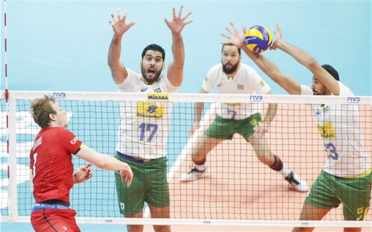 والیبال قهرمانی جهان؛ برزیل با صدرنشینی به دور نهایی رسید