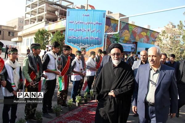 آیین آغاز سال تحصیلی جدید و  هفته دفاع مقدس در تبریز