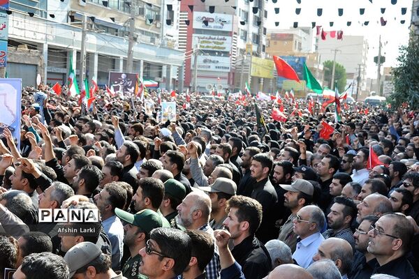 تشییع پیکر شهدای حادثه تروریستی اهواز