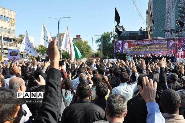 تشییع پیکر شهدای حادثه تروریستی اهواز