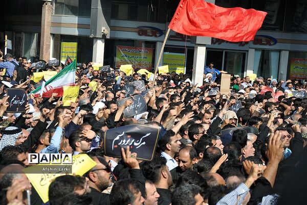 تشییع پیکر شهدای حادثه تروریستی اهواز