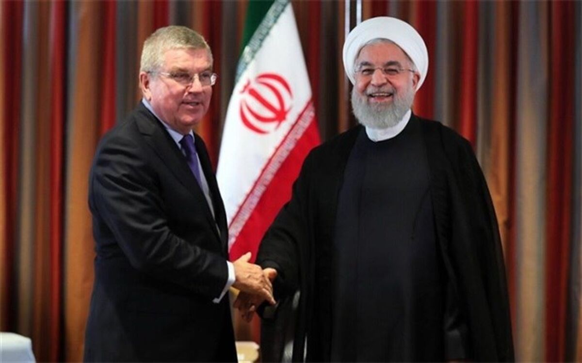 روحانی در دیدار با باخ: علی‌رغم استقلال فدراسیون‌ها از دولت، همواره حامی ورزش و ورزشکاران کشورمان هستیم