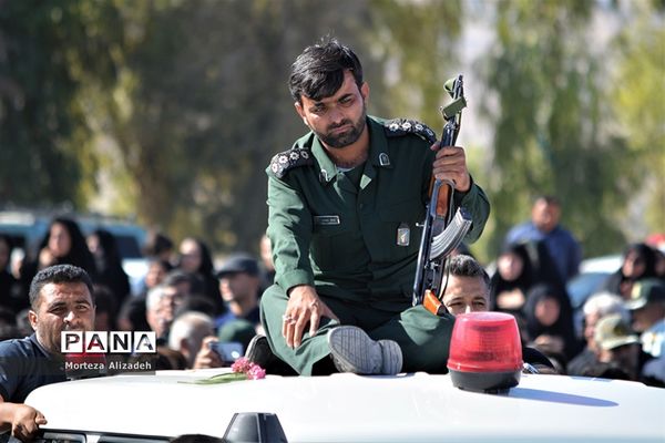 تشییع و خاکسپاری پیکر ۳ شهید حادثه تروریستی  اهوازدر باغملک