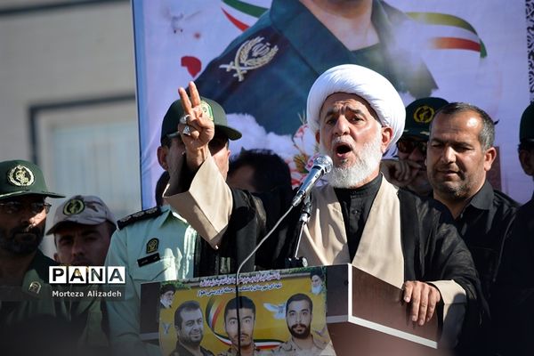 تشییع و خاکسپاری پیکر ۳ شهید حادثه تروریستی  اهوازدر باغملک