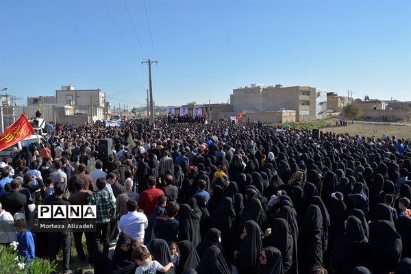 تشییع و خاکسپاری پیکر ۳ شهید حادثه تروریستی  اهوازدر باغملک