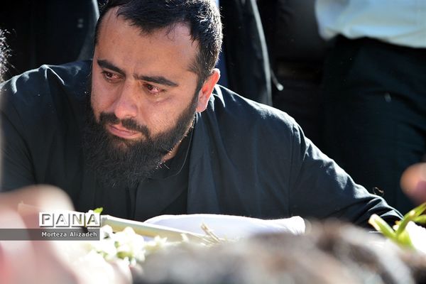 تشییع و خاکسپاری پیکر ۳ شهید حادثه تروریستی  اهوازدر باغملک