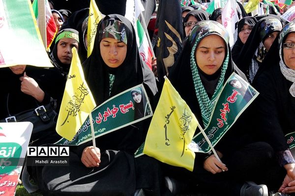 تجمع بزرگ ۲۰ هزار نفری اقتدار عاشورایی بسیجیان