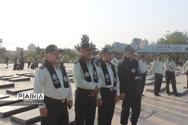 مراسم عطر افشانی گلزار شهدا، گرامیداشت هفته نیروی انتظامی  دراسلامشهر