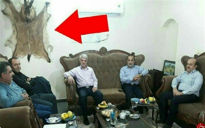 توضیحات محیط زیست مازندران درباره عکس عجیب آقای فرماندار زیر لاشه یک گوزن + تصویر
