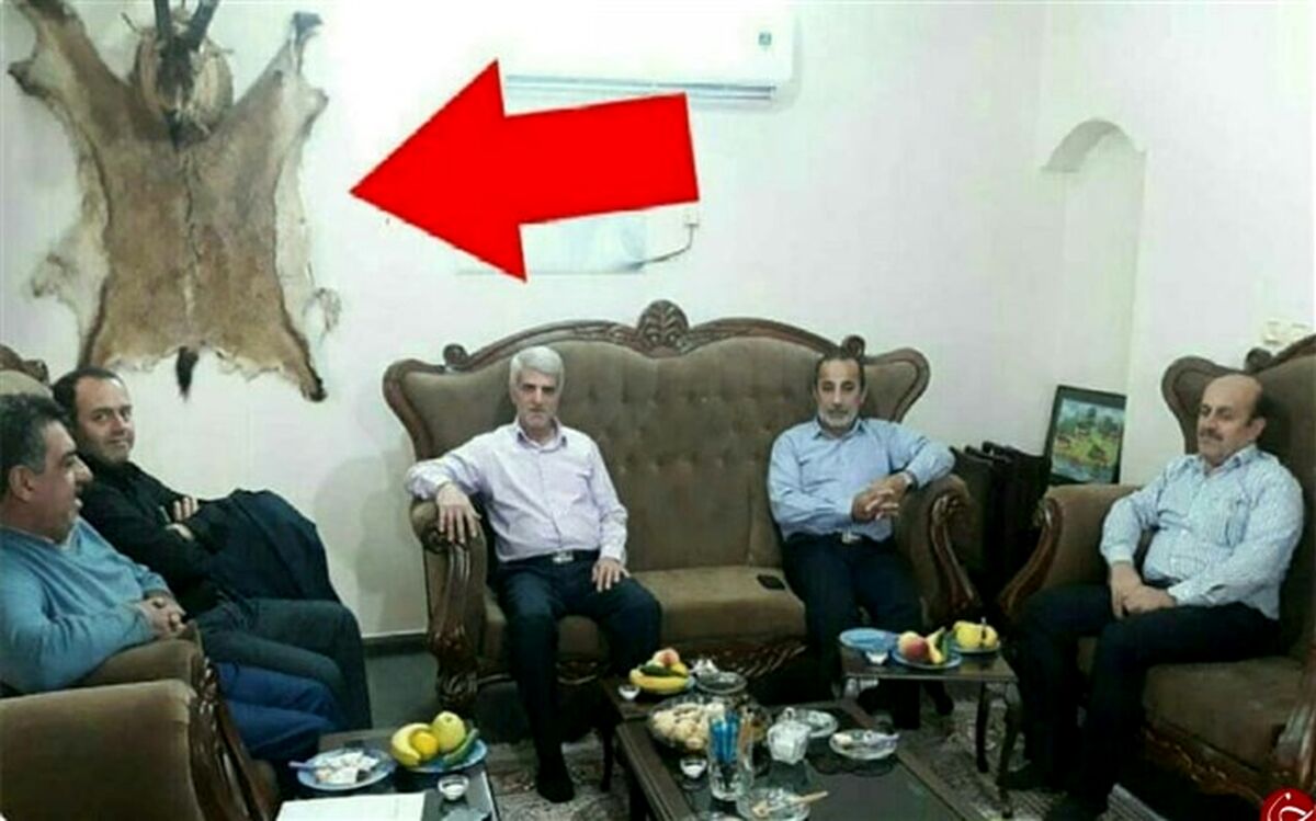 توضیحات محیط زیست مازندران درباره عکس عجیب آقای فرماندار زیر لاشه یک گوزن + تصویر