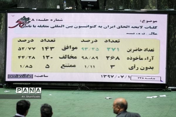 تصویب لایحه الحاق ایران به CFT در مجلس