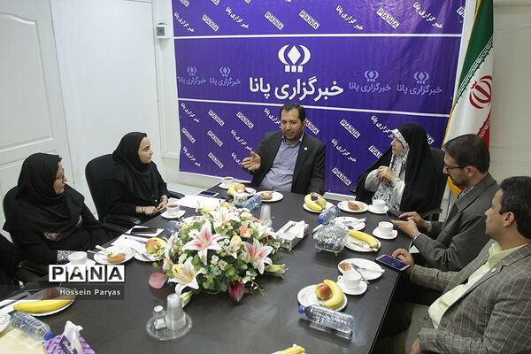 حضور شهاب الدین صابونچی، رئیس سازمان جوانان هلال احمر در خبرگزاری پانا