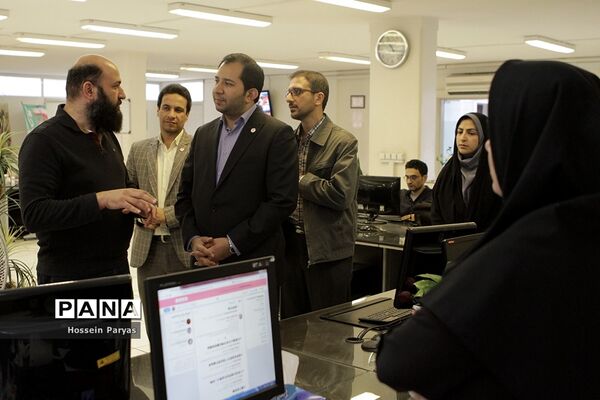 حضور شهاب الدین صابونچی، رئیس سازمان جوانان هلال احمر در خبرگزاری پانا