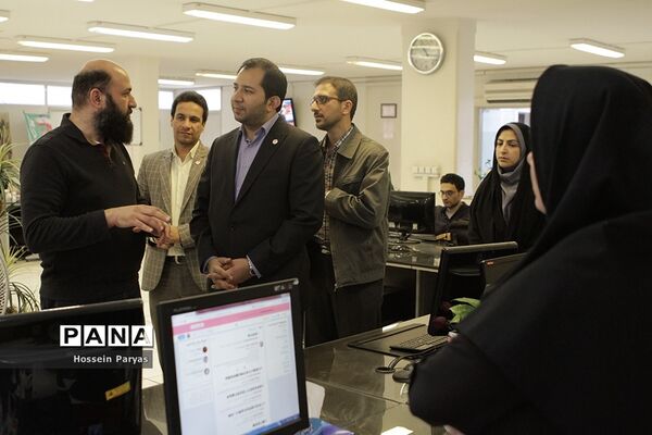 حضور شهاب الدین صابونچی، رئیس سازمان جوانان هلال احمر در خبرگزاری پانا