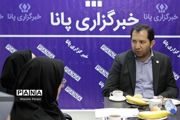 حضور شهاب الدین صابونچی، رئیس سازمان جوانان هلال احمر در خبرگزاری پانا
