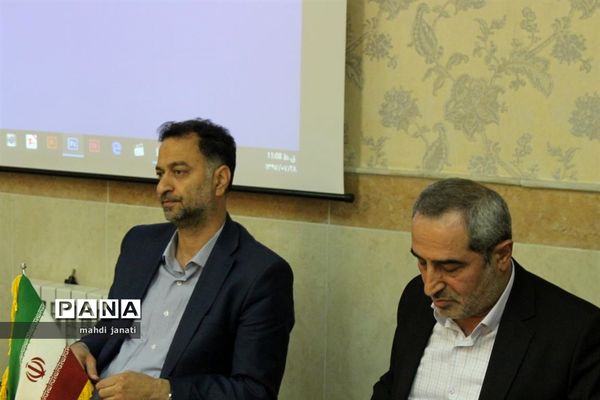 آیین معارفه رضایی سرپرست حراست اداره کل آموزش و پرورش استان قم