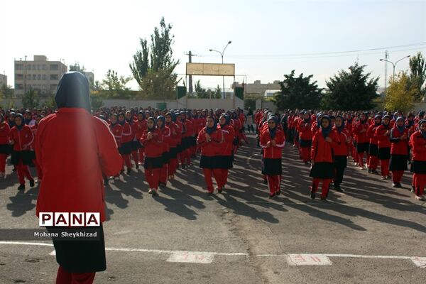 مراسم هفته بیمه سلامت و تربیت بدنی در مدارس آذربایجان شرقی