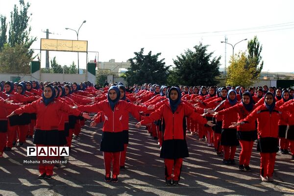 مراسم هفته بیمه سلامت و تربیت بدنی در مدارس آذربایجان شرقی