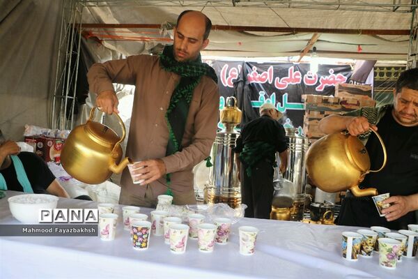 خدمت‌رسانی موکب حضرت علی اصغر (ع) مازندران به زائران اربعین