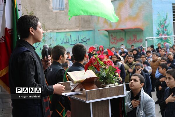 مراسم عزاداری اربعین حسینی در آموزشگاه هیات امنایی فرنو شهرستان قدس