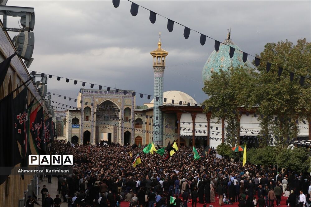 برگزاری مراسم عزاداری اربعین حسینی در شاهچراغ