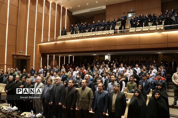 آیین نواختن زنگ پدافند غیر عامل در مشهد