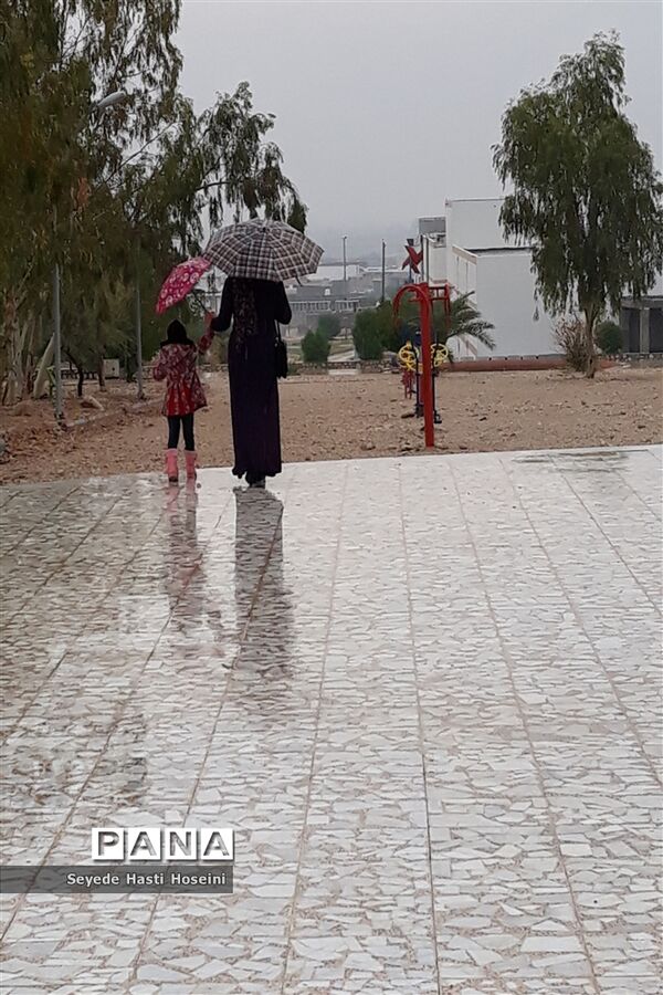طراوت باران پاییزی در گله دار