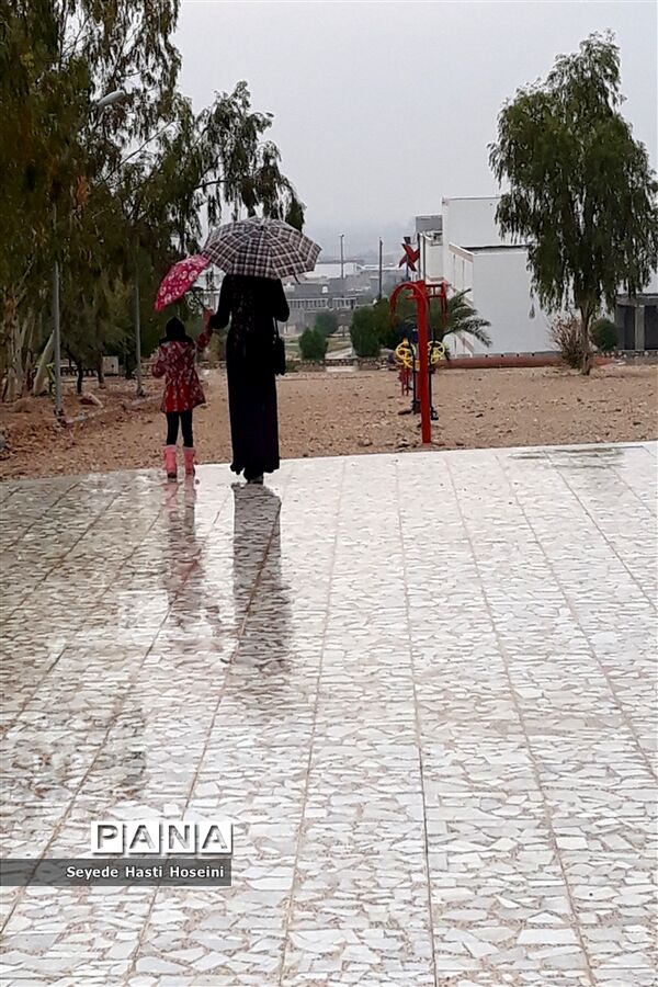 طراوت باران پاییزی در گله دار