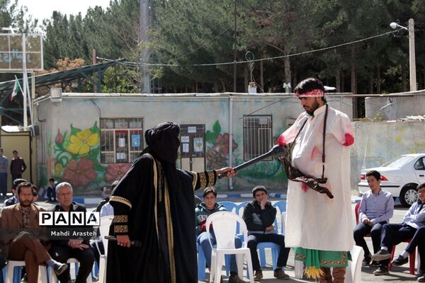 مراسم عزاداری و تعزیه خوانی در هنرستان البرز خراسان جنوبی