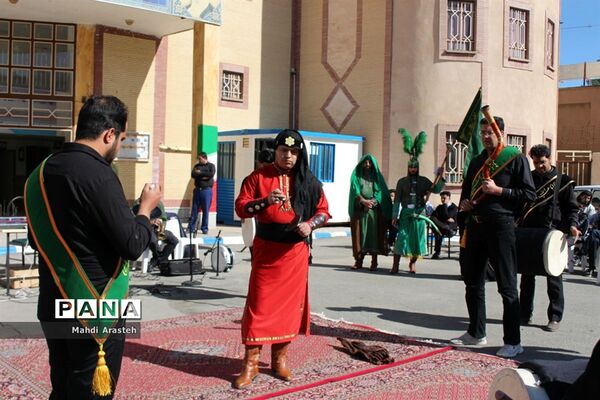مراسم عزاداری و تعزیه خوانی در هنرستان البرز خراسان جنوبی