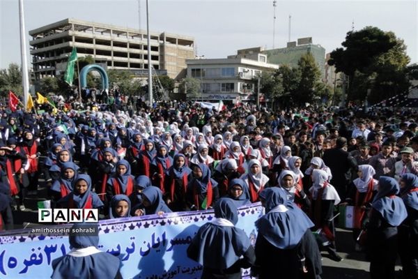 مراسم راهپیمایی 13  آبان در شهرری