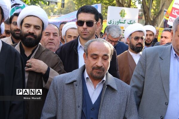 راهپیمایی 13 آبان در خراسان شمالی